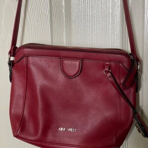 Nine West Deep Red Crossbody Bag